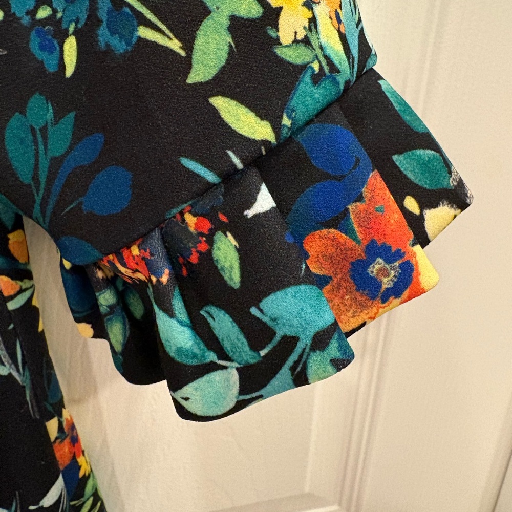 Calvin Klein Black Floral Dress - Picture 3 of 11